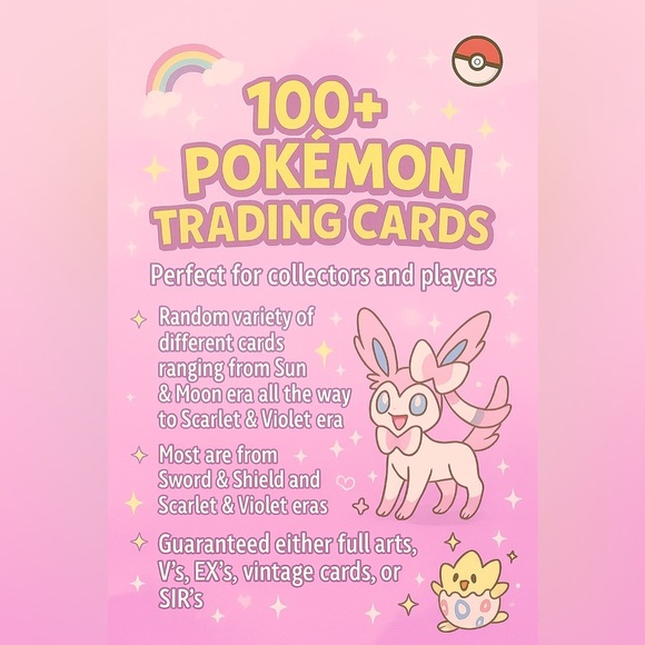 Pokémon 100 Trading Card Bundle - Picture 2 of 5